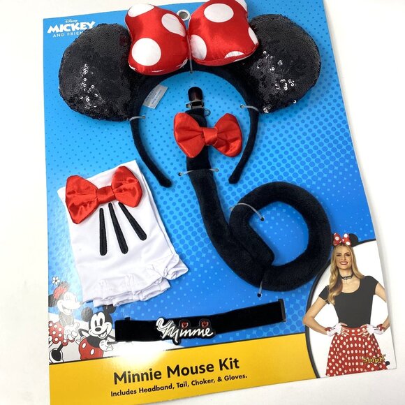Spirit Halloween Minnie Mouse Costume Accessory Kit Adult/Teens Mickey & Friends - Picture 8 of 9